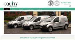 Desktop Screenshot of equitycleaningservices.co.uk